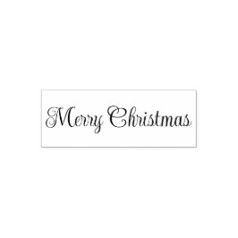 Merry Christmas Script Text Template セルフインキングスタンプ