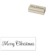 Merry Christmas Script Text Template ラバースタンプ (押印)