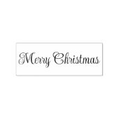 Merry Christmas Script Text Template ラバースタンプ (インプリント)