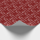 Merry Christmas Script with Custom Name ラッピングペーパー (角)