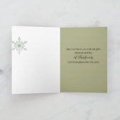 Merry Christmas Scripture James Winter Forest カード (内部)