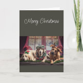 Merry Christmas Season to be Jolly Dogs カード (正面)