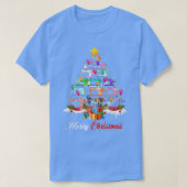 Merry Christmas Sewing Machines Xmas Tree Lights Q Tシャツ (デザイン正面)