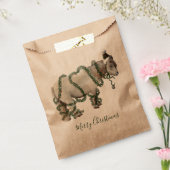 Merry Christmas Shetland Pony Favor Bag フェイバーバッグ (封をした状態)