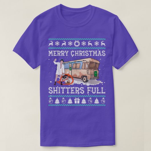 Merry Christmas Shitters Full Ugly Sweater  Tシャツ (デザイン正面)