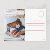 Merry Christmas Simple Photo Collage Greeting シーズンポストカード (裏面)