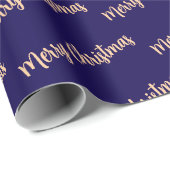 Merry Christmas Simple Stylish Modern Minimal  ラッピングペーパー (ロールコーナー)