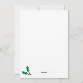 Merry Christmas Six Photo Collage Christmas Card シーズンカード (裏面)