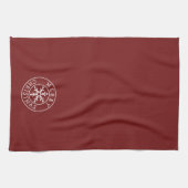 Merry Christmas Snowflake キッチンタオル (横)