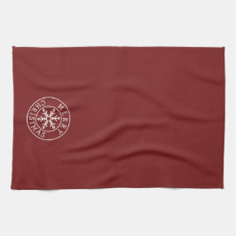 Merry Christmas Snowflake キッチンタオル