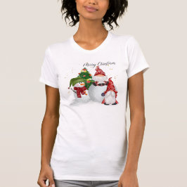 Merry Christmas Snowman Gnome Shirt Tシャツ