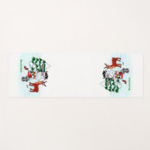 Merry Christmas! Snowman with Friends ヨガマット (正面(横))