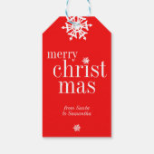 Merry Christmas Snowy ギフトタグ (裏面)