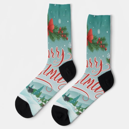 Merry Christmas Socks ソックス (左)