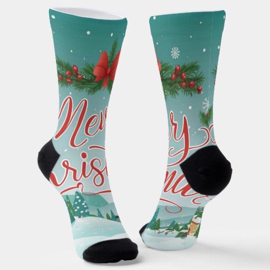 Merry Christmas Socks ソックス (傾斜あり)