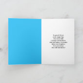 Merry Christmas Son Police Officer Santa Cop Car カード (内部)