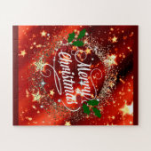 Merry Christmas sparkle and shine ジグソーパズル (横)