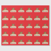 Merry Christmas Squirrel  ラッピングペーパー (フラット)