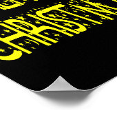 Merry Christmas Starry Night Font Girls Boys ポスター (角)