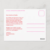 MERRY CHRISTMAS Stars Holiday CUSTOM Arch PHOTO ポストカード (裏面)