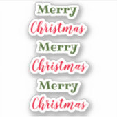 Merry Christmas Sticker シール (正面)
