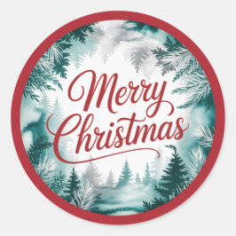 Merry Christmas Sticker ラウンドシール