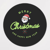 Merry Christmas' sticker and label  ラベル (デザイン2)