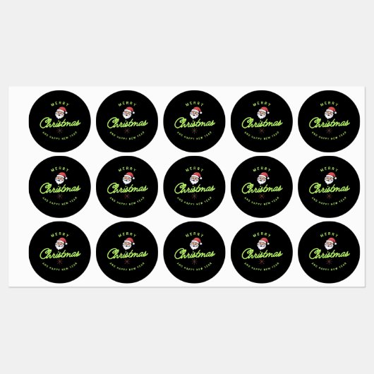 Merry Christmas' sticker and label  ラベル (シート)