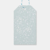 Merry Christmas Swans Elegant ギフトタグ (裏面)