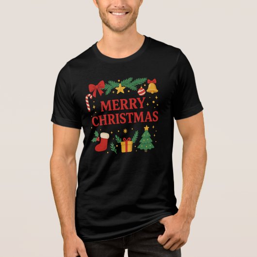 Merry Christmas T-Shirt トライブレンドTシャツ (正面)