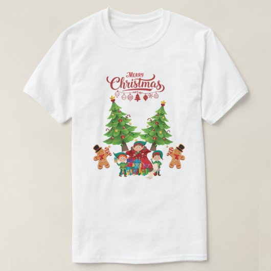 Merry Christmas T-Shirt Tシャツ (デザイン正面)