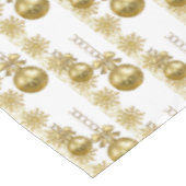 Merry Christmas Tablecloth, Gold Balls テーブルクロス (アングル)