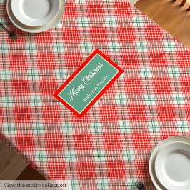 Merry Christmas Tablecloth Monogram Gift Idea テーブルクロス