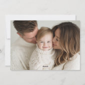 Merry Christmas Tartan Plaid Background シーズンカード (裏面)