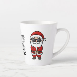 Merry Christmas Tasse - Cooler Weihnachtsmann  カフェラテマグ