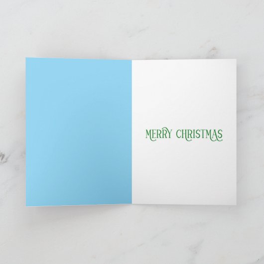 Merry Christmas Teacher カード (内部)