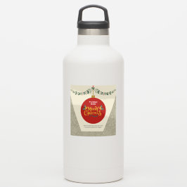 Merry Christmas & Thank You Holiday Sticker シール