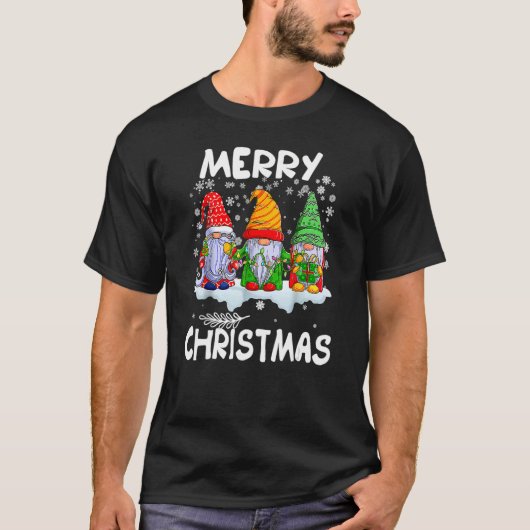 Merry Christmas Three Gnomes Merry Xmas 2022 Match Tシャツ (正面)