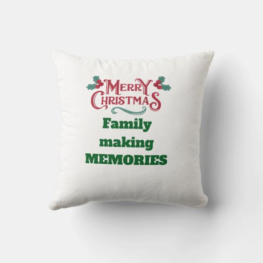 Merry Christmas Throw Pillow クッション (裏面)