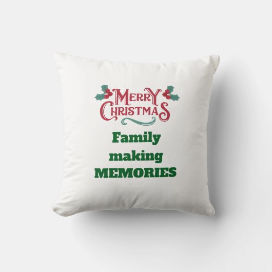  Merry Christmas Throw Pillow クッション (正面)