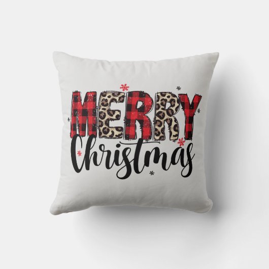 Merry Christmas Throw Pillow クッション (裏面)