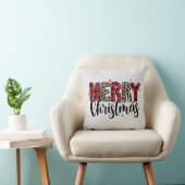 Merry Christmas Throw Pillow クッション (椅子)