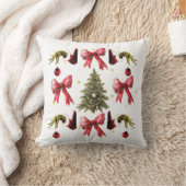 Merry Christmas Throw Pillow クッション (ブランケット)