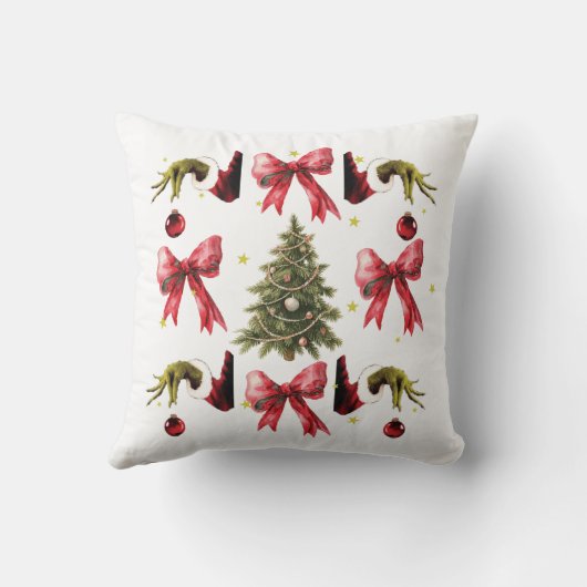 Merry Christmas Throw Pillow クッション (裏面)