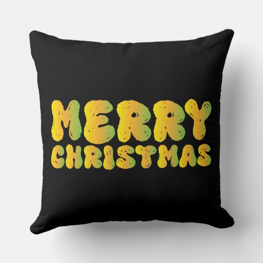 Merry Christmas Throw Pillow クッション (裏面)