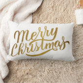 Merry Christmas Throw Pillow ランバークッション (ブランケット)