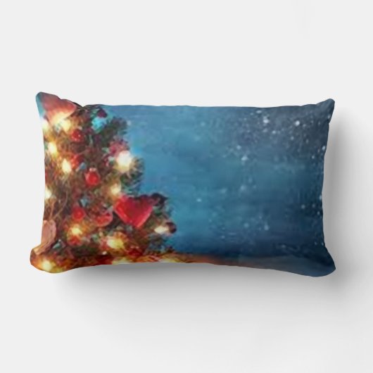 Merry Christmas_throw pillow ランバークッション (正面)