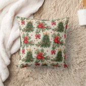 Merry Christmas Throw Pillow 1 クッション (ブランケット)