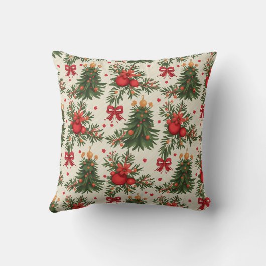 Merry Christmas Throw Pillow 1 クッション (裏面)