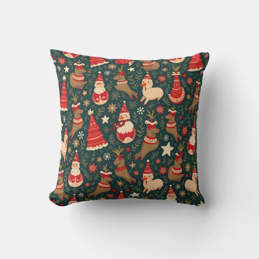 Merry Christmas Throw Pillow 2 クッション (正面)
